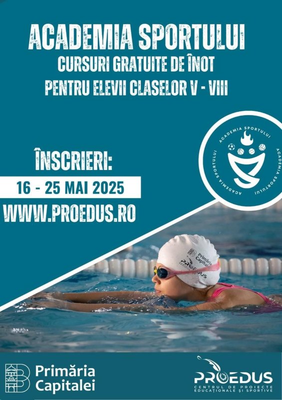 Cursuri gratuite de înot pentru copiii bucureşteni 332380