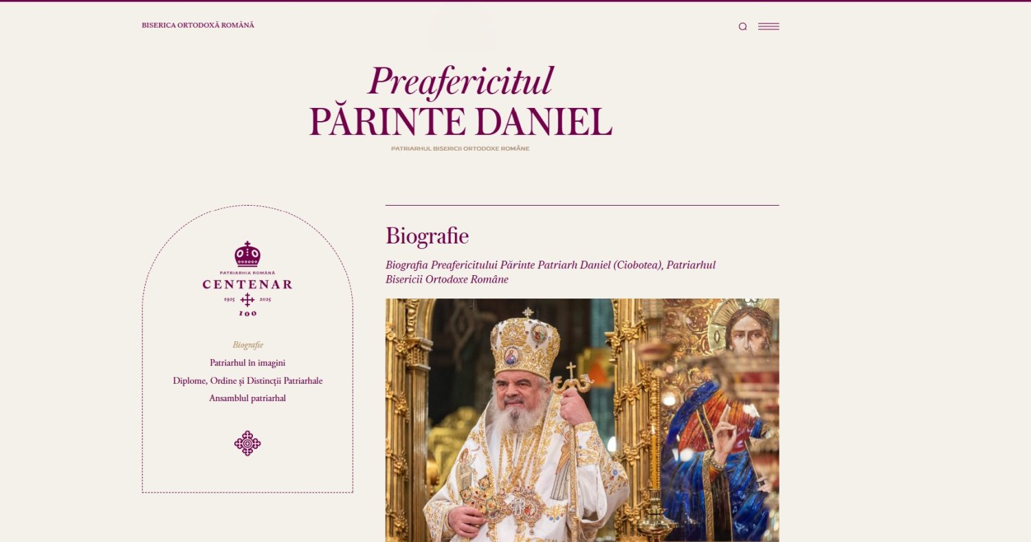 Noua versiune a paginii web a Patriarhiei Române 334151