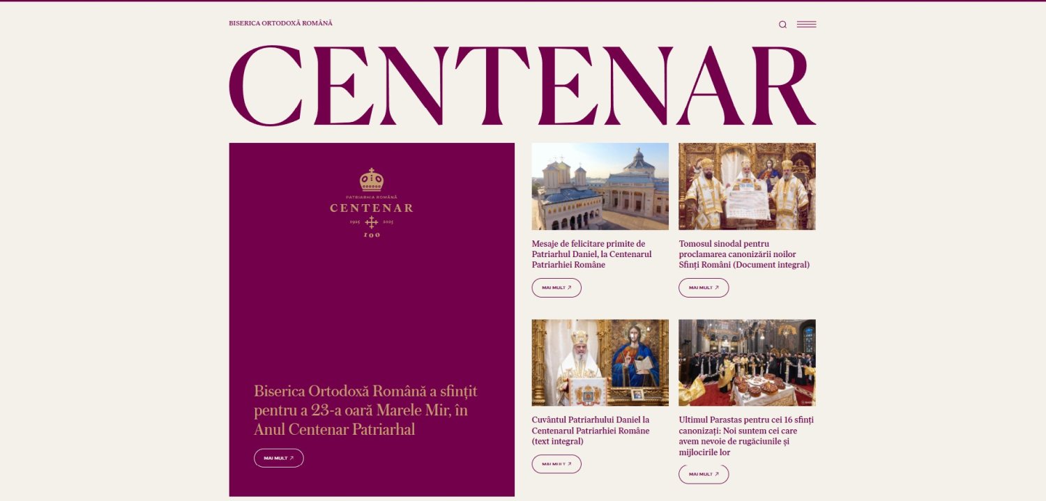 Noua versiune a paginii web a Patriarhiei Române 334152