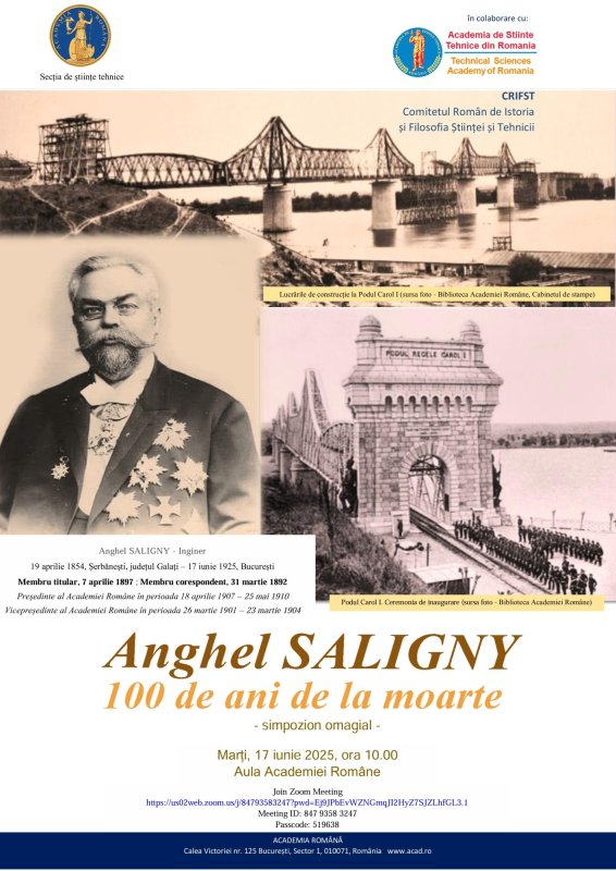 Anghel Saligny, comemorat la Academia Română­ 334578