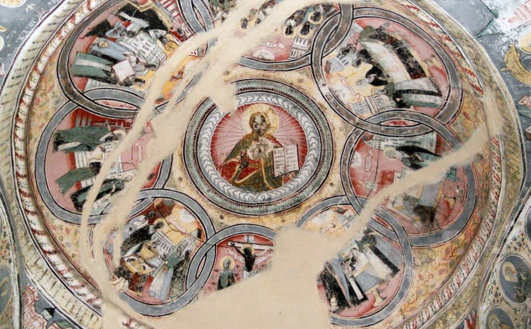 Tâlcuri catehetice pe marginea unei vechi zugrăveli bisericești descrise de Cuviosul Dometie cel Milostiv  336370