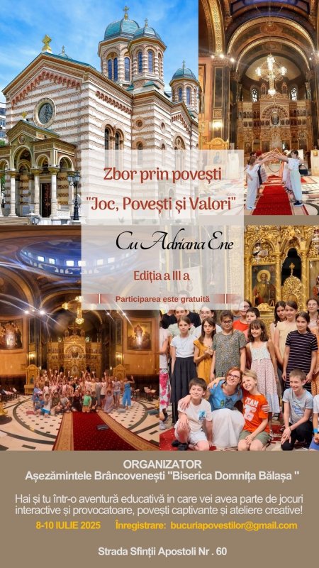 A treia ediție a taberei de vară pentru copii la Biserica Domniţa Bălaşa 336472