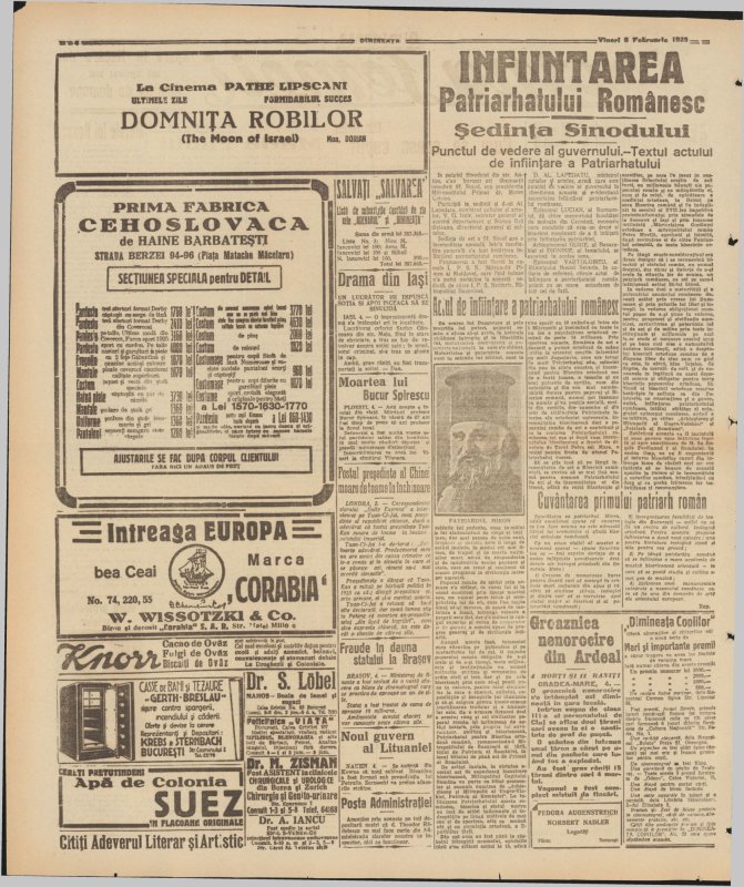 Presa a susţinut înfiinţarea Patriarhiei Române 338411