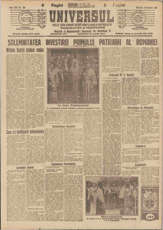 Înfiinţarea Patriarhiei Române, susţinută de clasa politică 338923