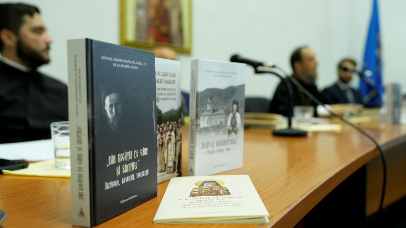 Conferință despre viața Sfântului Cuvios Serafim cel Răbdător de la Sâmbăta de Sus 339098