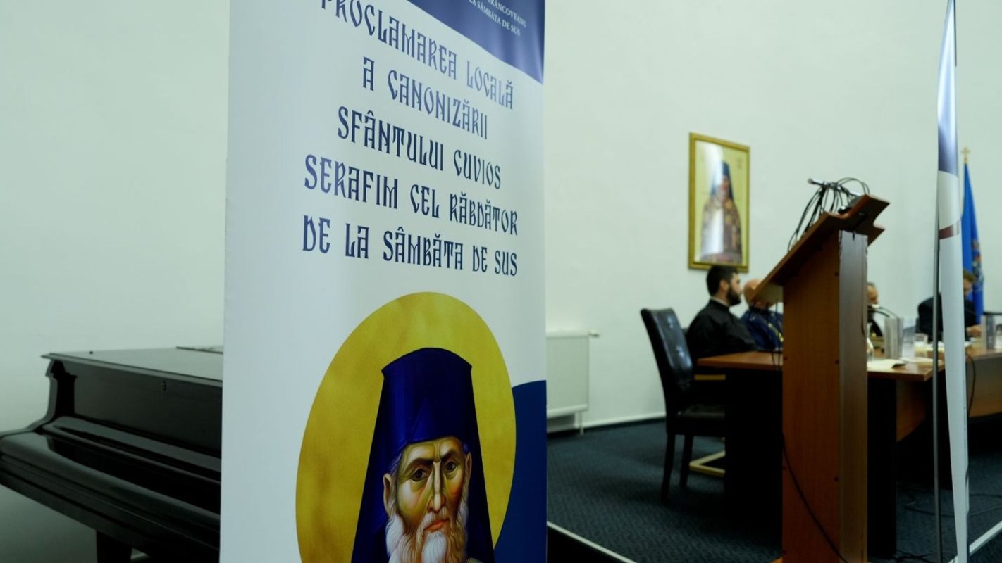 Conferință despre viața Sfântului Cuvios Serafim cel Răbdător de la Sâmbăta de Sus 339101