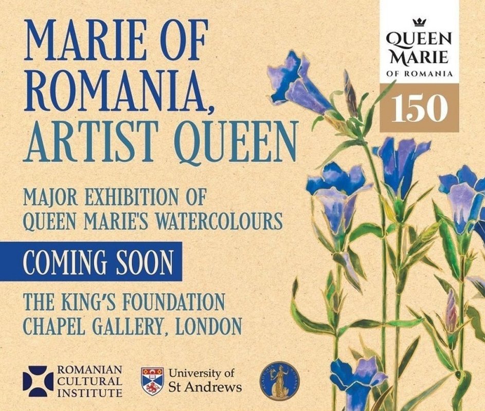 Acuarele florale ale reginei Maria expuse la Londra 340368