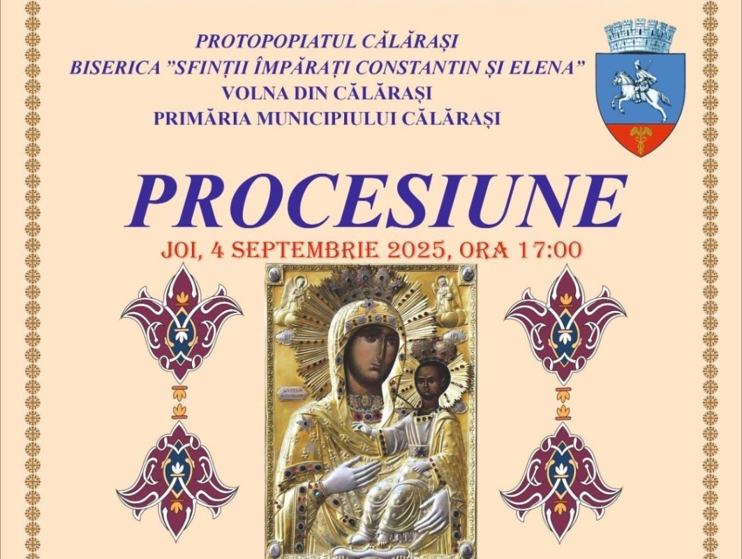 Procesiune cu Icoana făcătoare de minuni a Maicii Domnului la Călărași 340715