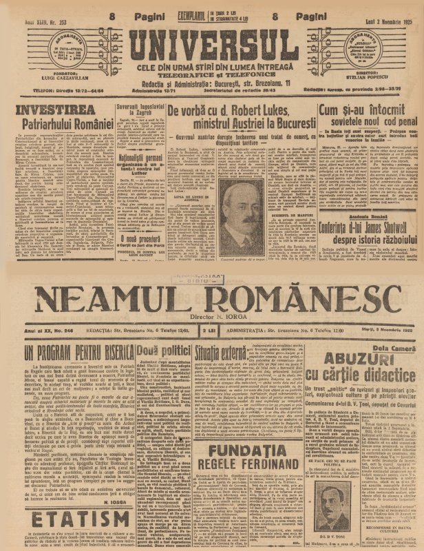 Proclamarea solemnă a Patriarhiei Române 341183