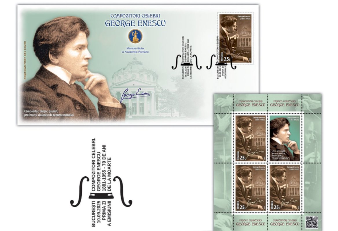 Emisiune filatelică dedicată lui Enescu 341277