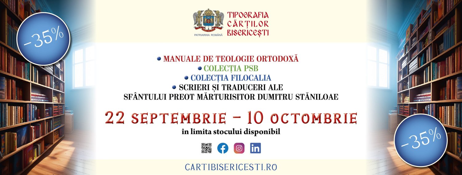 Reducere de preț la cărți de teologie la Tipografia Cărților Bisericești 342312