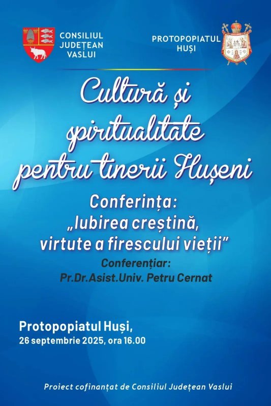 Proiectul „Cultură și spiritualitate pentru tinerii hușeni” 342599