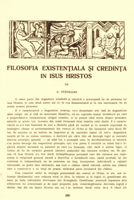 Filosofia existențialistă și credința în Iisus Hristos 342929