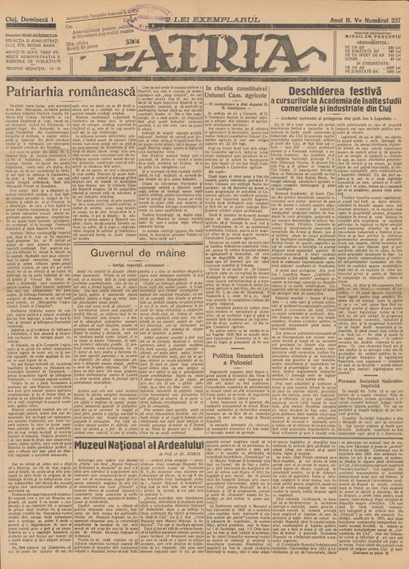 „Patriarhia românească” 343579