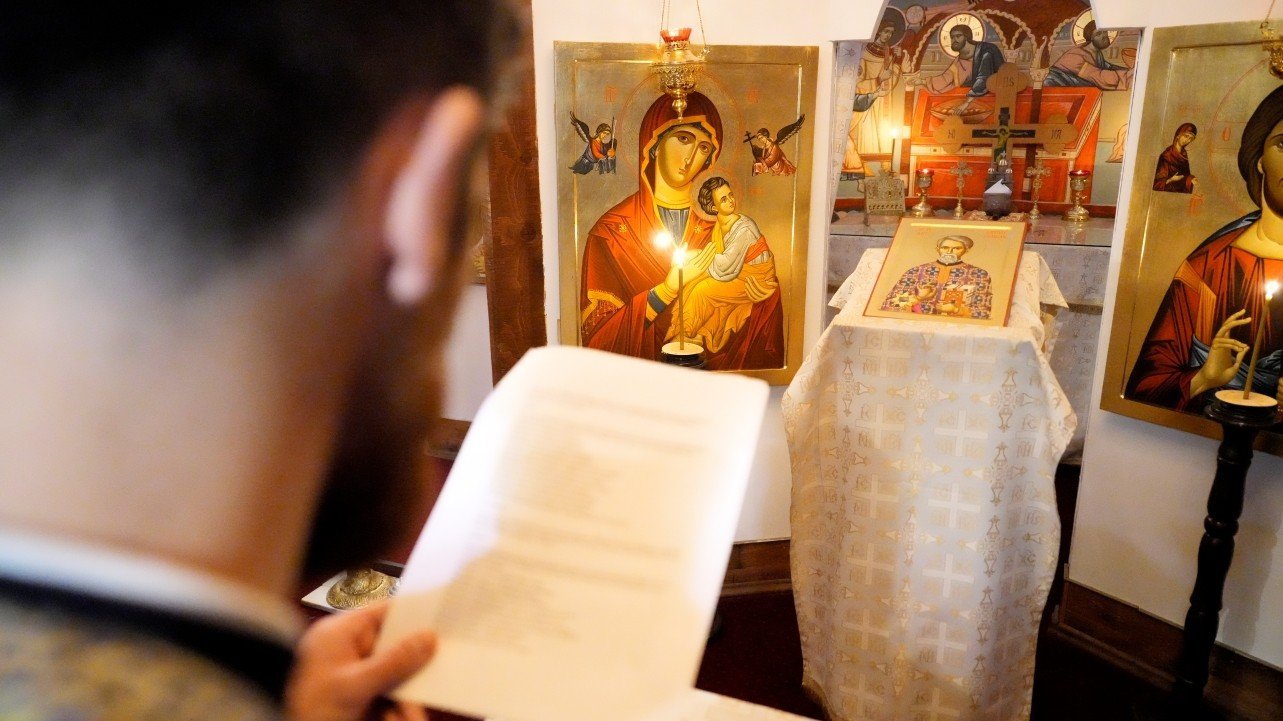 Icoană a Sfântului Dumitru Stăniloae adusă la Seminarul Teologic din Braşov 343814