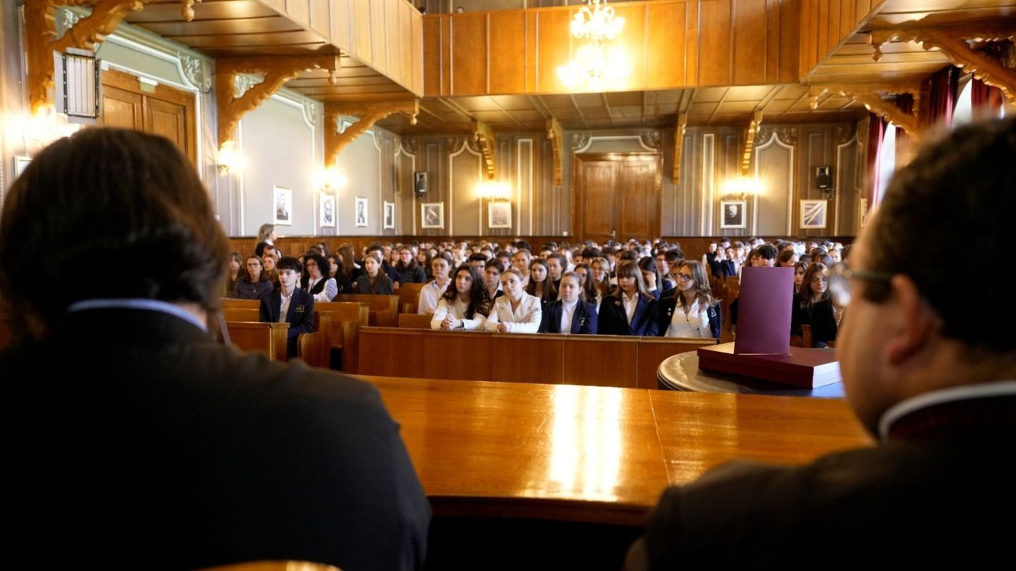 Cinstire adusă Sfântului Dumitru Stăniloae la Colegiul „Andrei Şaguna” din Braşov 345003