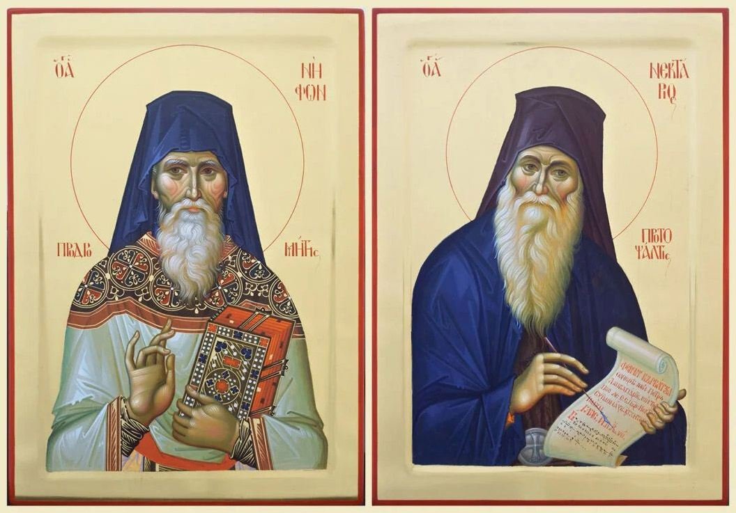 Sfinţii Cuvioşi Nifon şi Nectarie de la Prodromu, canonizaţi de Patriarhia Ecumenică 345120