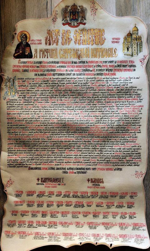Act de sfințire a picturii Catedralei Naționale 345832