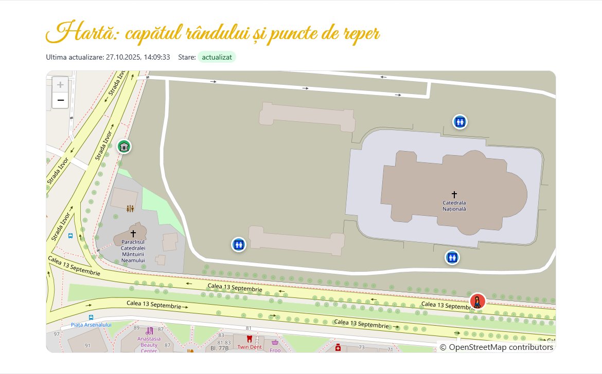 Hartă interactivă pentru pelerinii care se închină în Catedrala Națională 346031