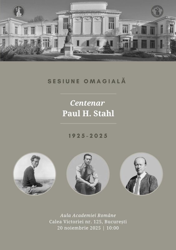 Centenarul Paul H. Stahl marcat la Academia Română 348404