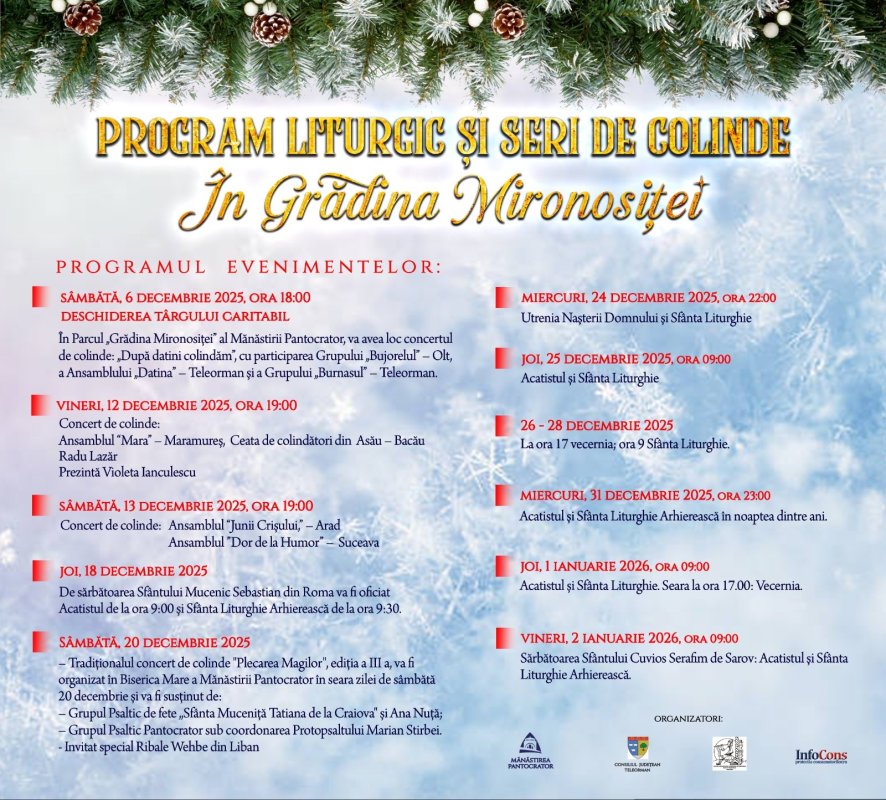 Peste 600 de copii au primit daruri la Mănăstirea Pantocrator 350100