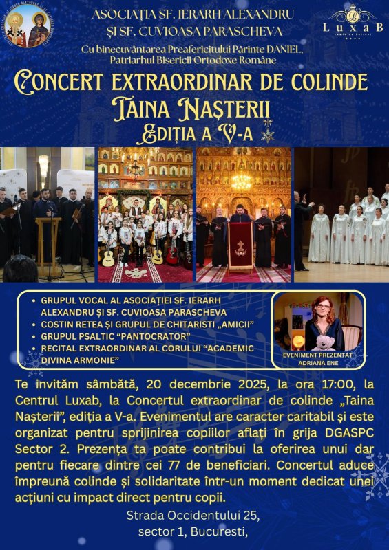 Concert caritabil de colinde la Centrul Luxab 351017