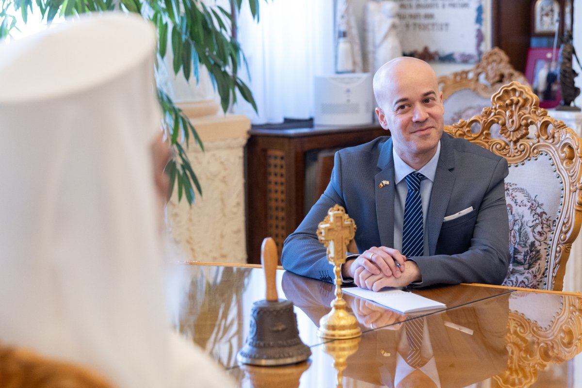 Ambasadorul Israelului la București în vizită la Patriarhia Română 353314