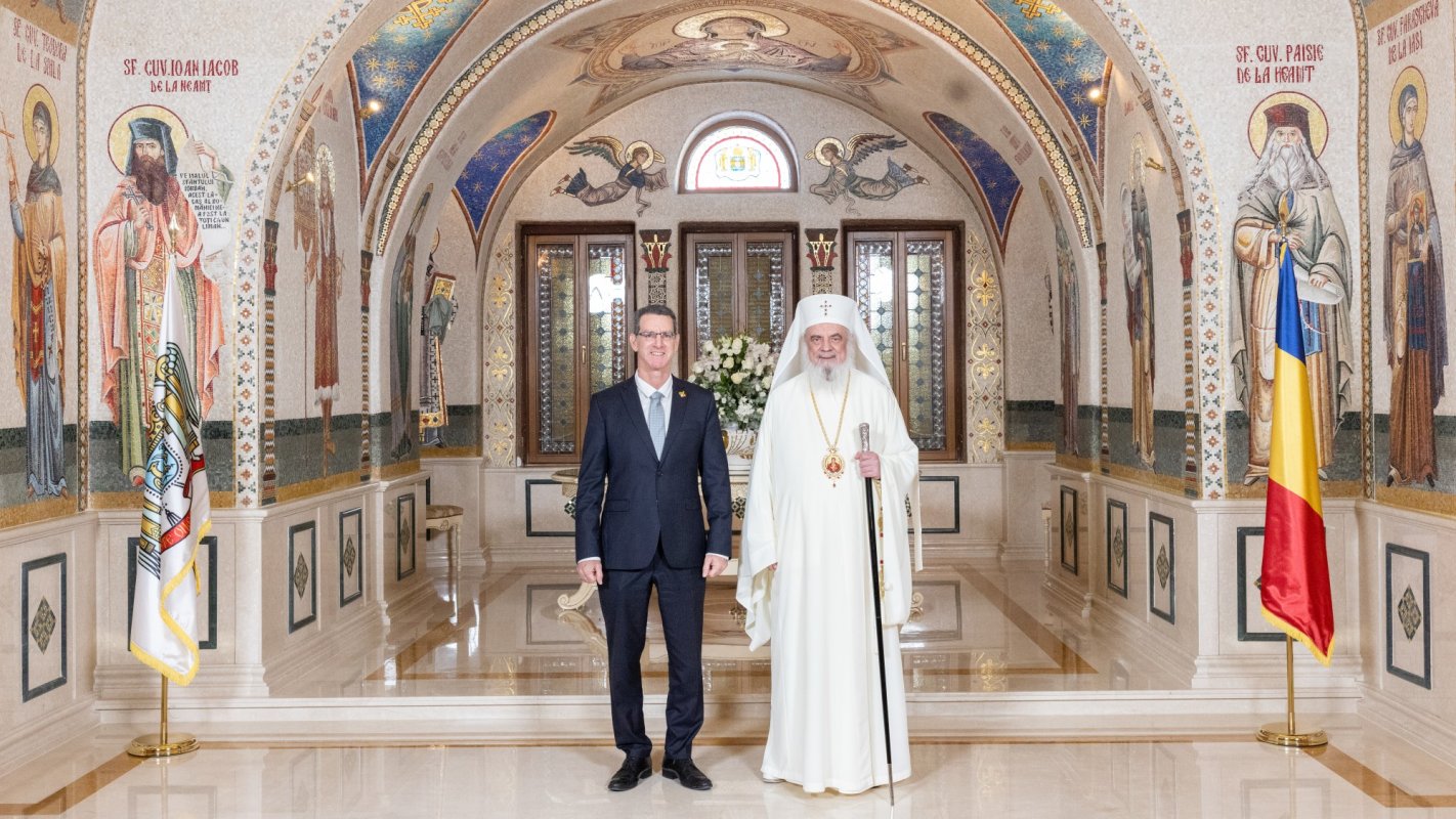 Ambasadorul Israelului la București în vizită la Patriarhia Română 353316