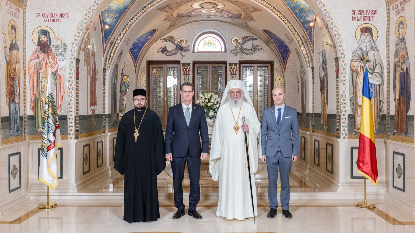 Ambasadorul Israelului la București în vizită la Patriarhia Română 353317