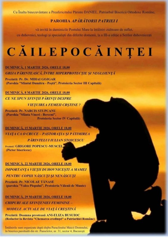 Întâlnirile „Căile pocăinței” la Parohia Apărătorii Patriei I din Capitală 356111