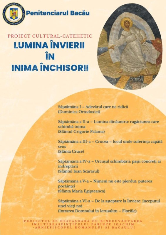 Proiect cultural‑catehetic la Penitenciarul Bacău 356702