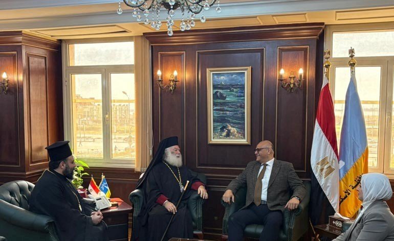 Patriarhul Teodor al II-lea s-a întâlnit cu noul guvernator al Alexandriei 357410