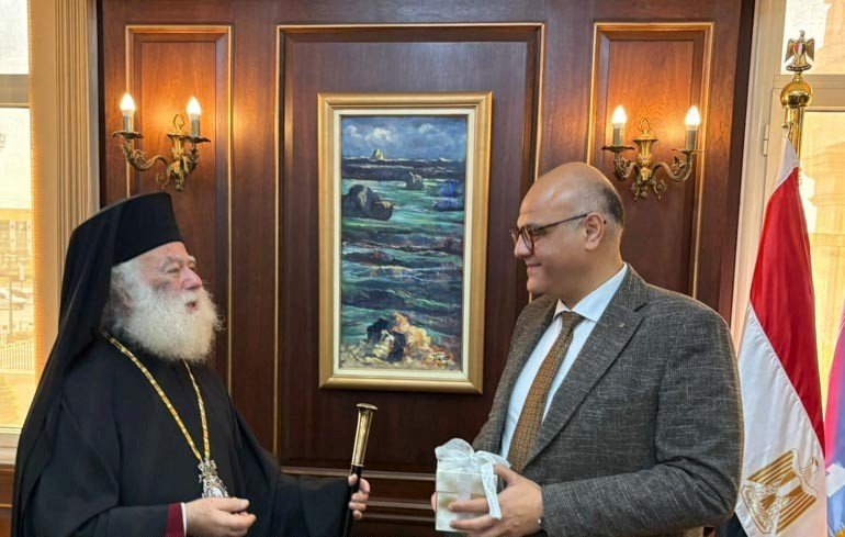 Patriarhul Teodor al II-lea s-a întâlnit cu noul guvernator al Alexandriei 357411