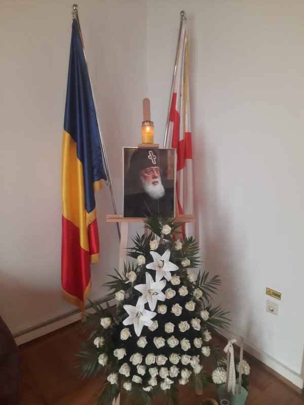 Trisaghion pentru Patriarhul Catolicos Ilia al II‑lea la Ambasada Georgiei 357868