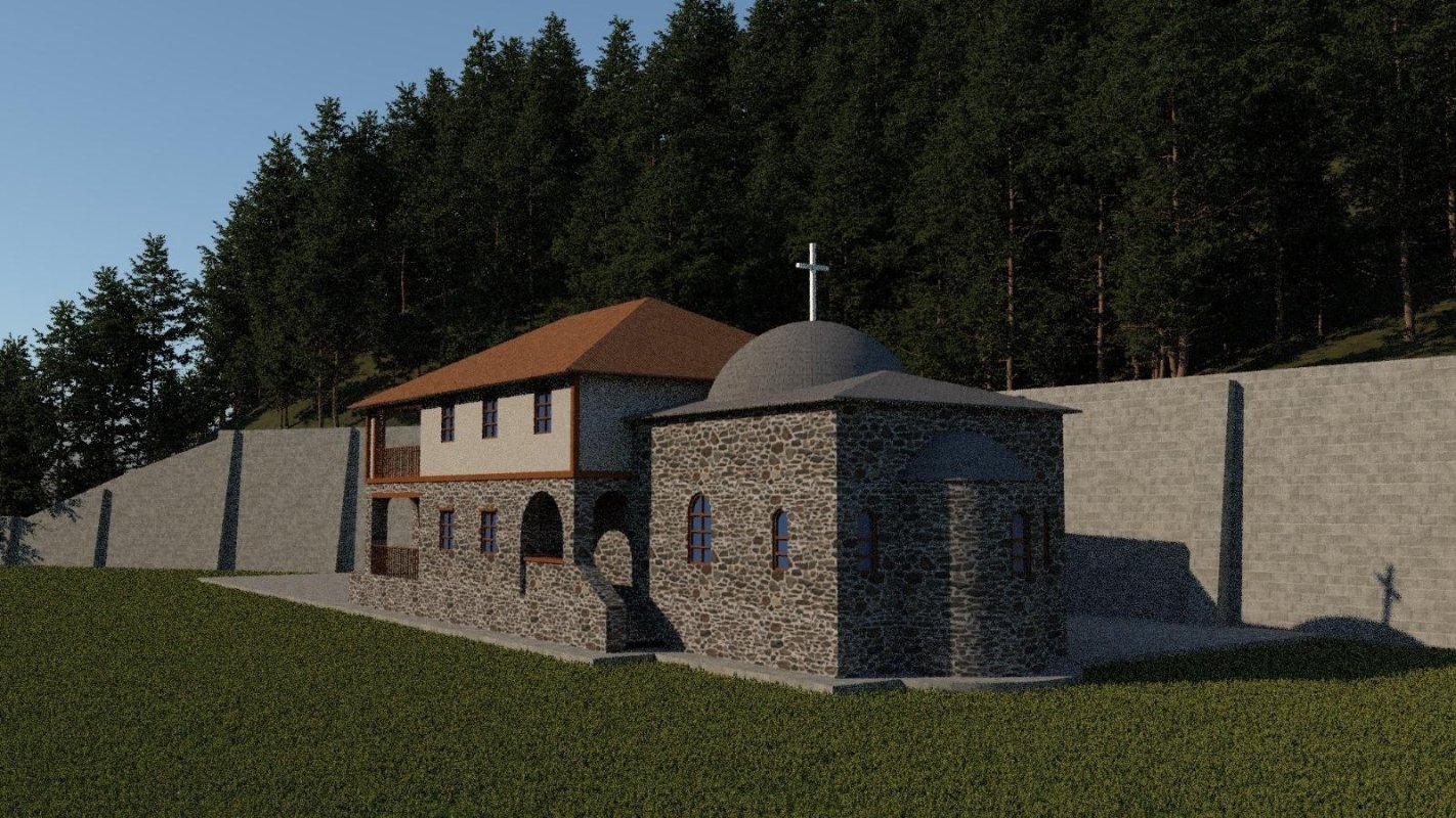 O nouă chilie românească se construiește în Muntele Athos 362693