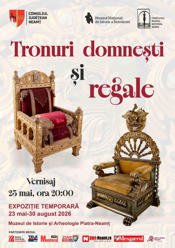 Patru tronuri domnești și regale într-o expoziţie 363669