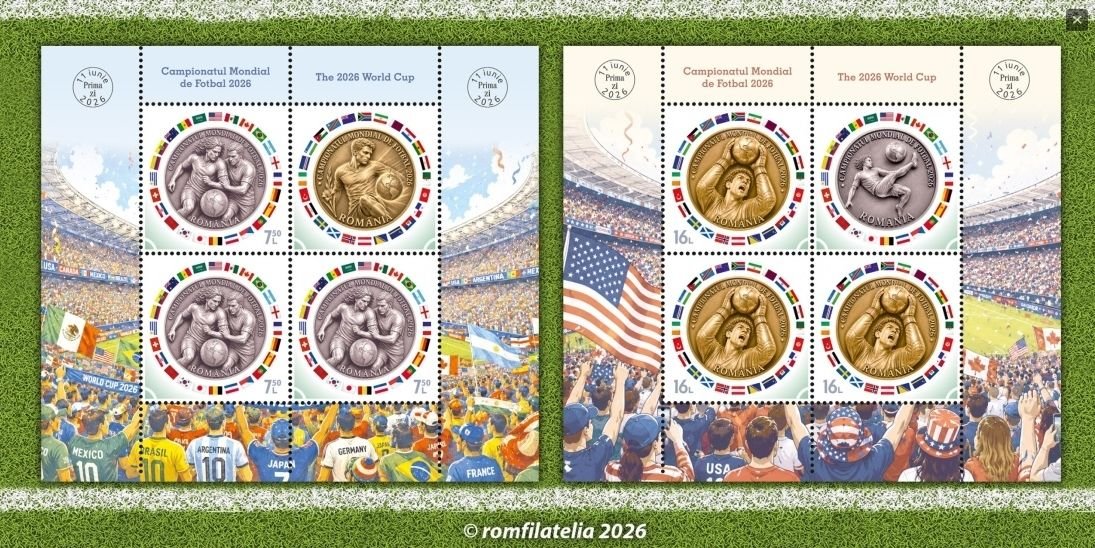 Timbre dedicate Mondialului de Fotbal 365699