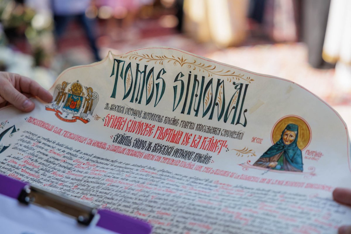 Proclamarea locală a canonizării Sfintei Cuvioase Filotimia la Râmeț 366923