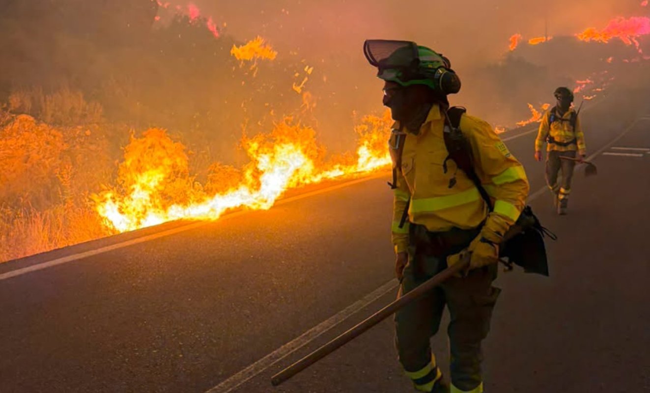Incendiu grav de pădure în Spania 368211