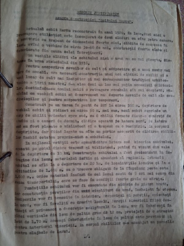 Schitul dorit de Părintele Daniil de la Rarău 369569