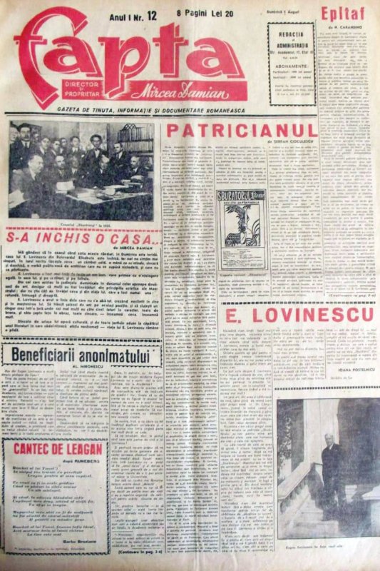 Alexandru Mironescu: Beneficiarii anonimatului 370046
