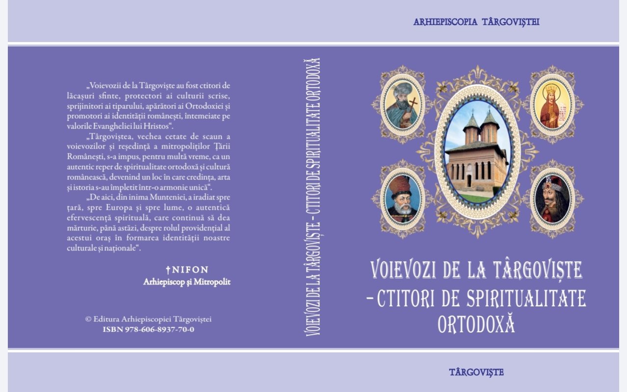 Volumul „Voievozi de la Târgoviște - ctitori de spiritualitate ortodoxă” 371285