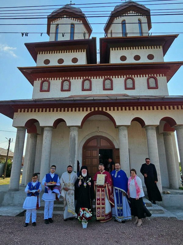 Binecuvântarea lucrărilor de la biserica Parohiei Baia 2 din judeţul Tulcea 371794