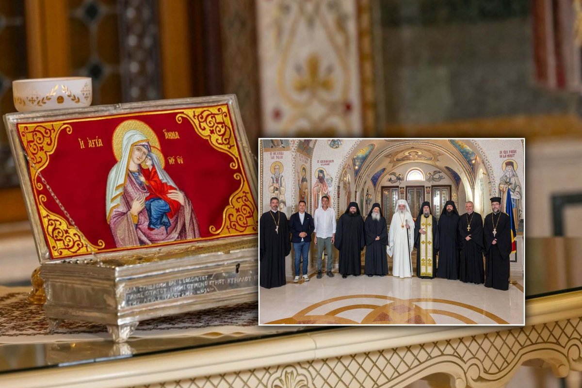 Patriarhul României a primit delegația Mănăstirii Cutlumuș, cu moaștele Sfintei Ana 372978
