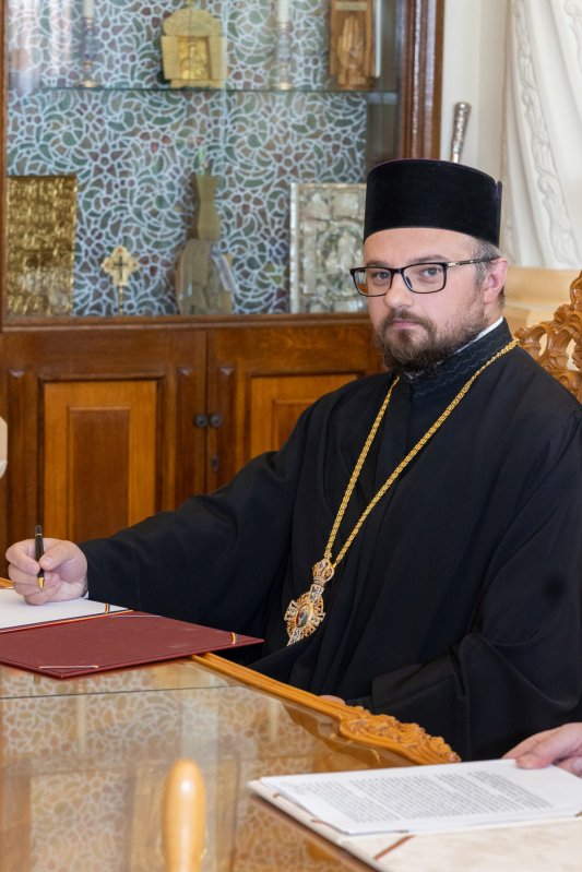 Primarul orașului Tesalonic, în vizită la Patriarhia Română 374866