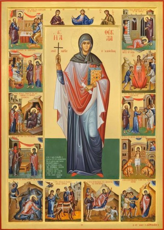 Sf. întâia Muceniţă şi întocmai cu Apostolii Tecla; Sf. Cuv. Siluan Athonitul 374788