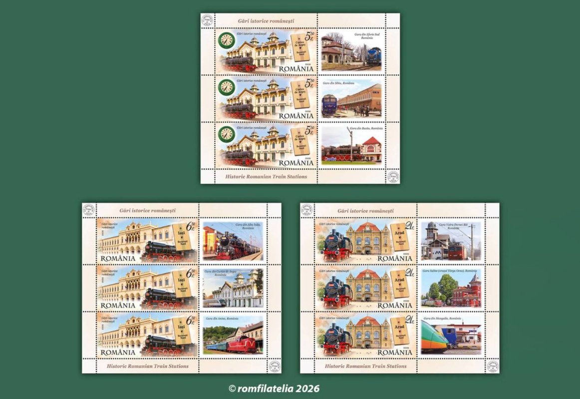 Patru gări istorice într-o emisiune filatelică 375672