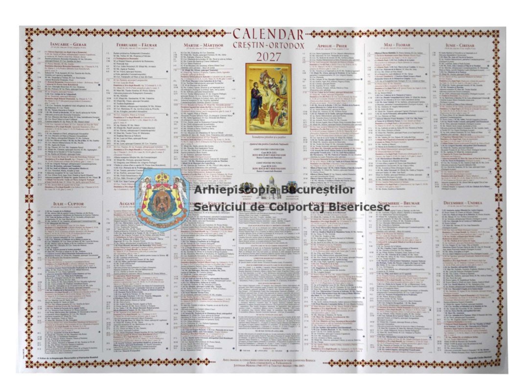 A apărut Calendarul creștin‑ortodox pe 2027. Particularități și noutăți 377692