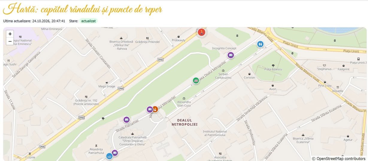 Platforma cu informații în timp real despre pelerinajul din Bucureşti 378336