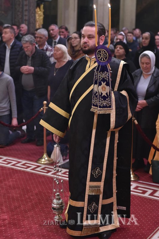Ultima parte a slujbei Canonului Mare, la Catedrala Patriarhală 140490